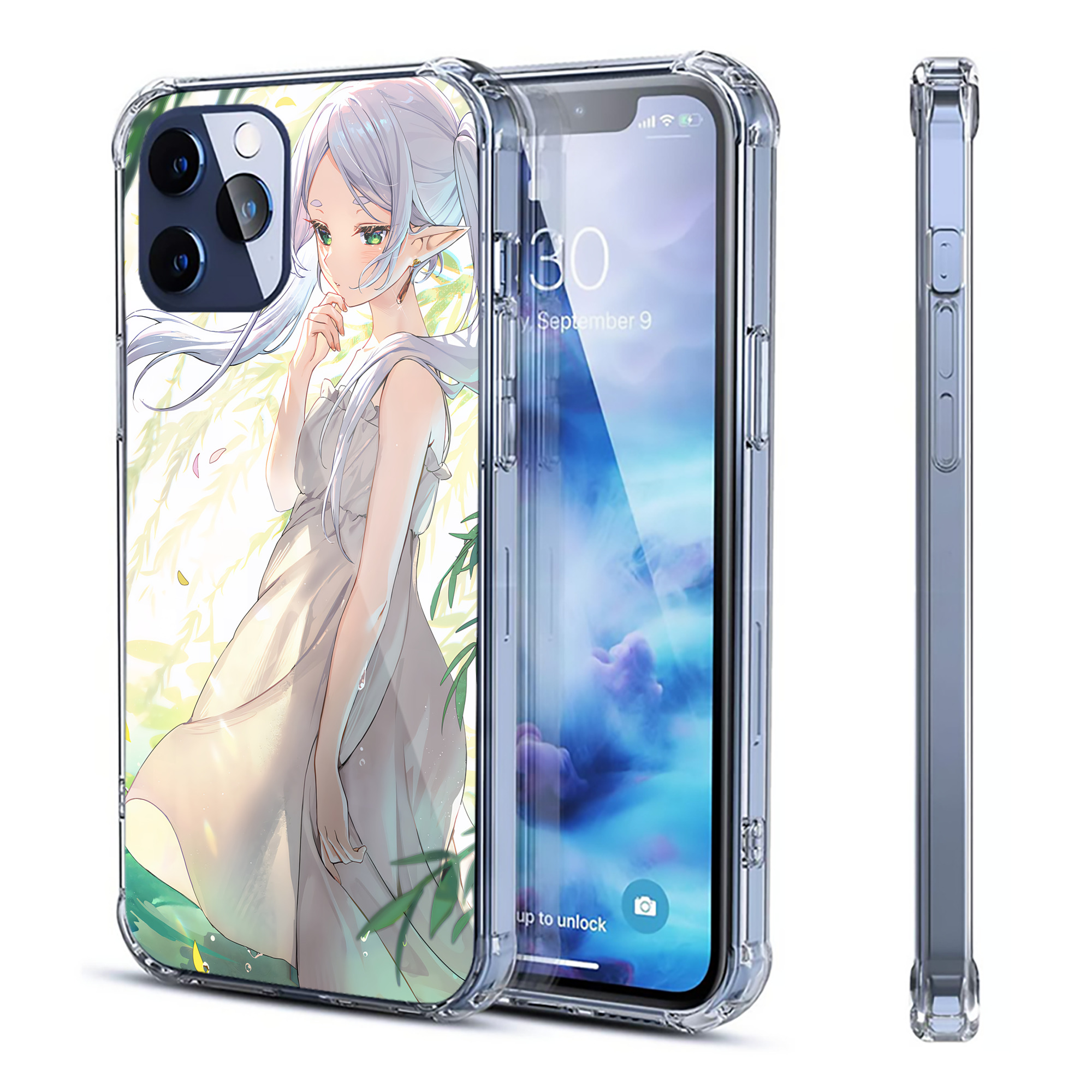 （画像用） 葬送のフリーレン Frieren 【iPhone 12シリーズ対応】透明スマホケース（クリアソフトケース）